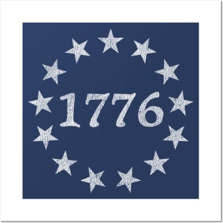 1776 Betsy Ross Flag Posters and Art